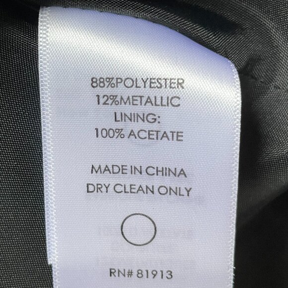 NWT Tracy Reese Silver And Black Rose Print Ballerina Slip Dress in Women's 12 - Picture 12 of 12